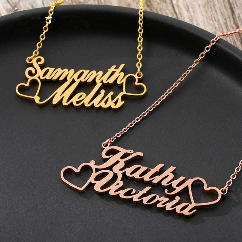 Unisex Personalized Name Stainless Steel Necklace
