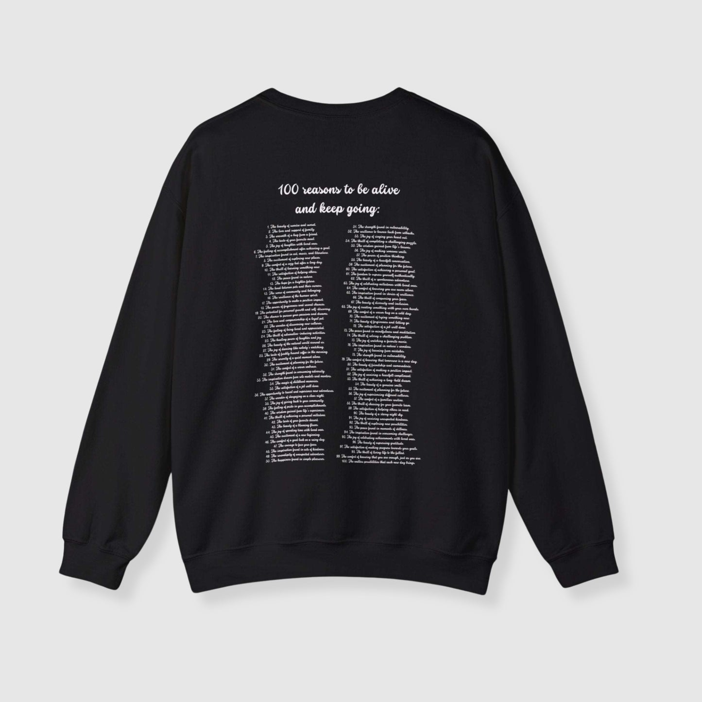 100 Reasons to Keep Going Unisex Heavy Blend Crewneck Sweatshirt