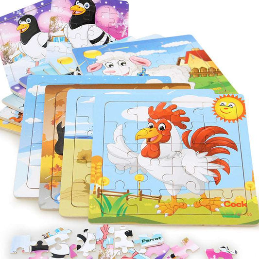 Kids Animal Wooden Puzzle, 3+ Years