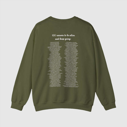 100 Reasons to Keep Going Unisex Heavy Blend Crewneck Sweatshirt