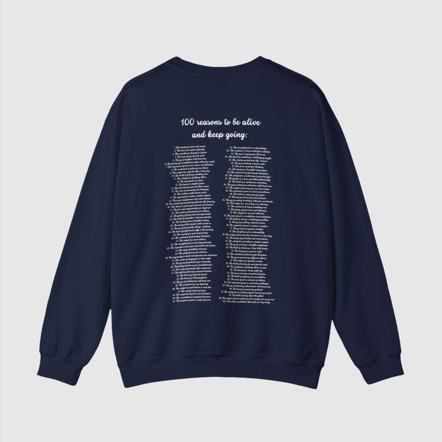 100 Reasons to Keep Going Unisex Heavy Blend Crewneck Sweatshirt