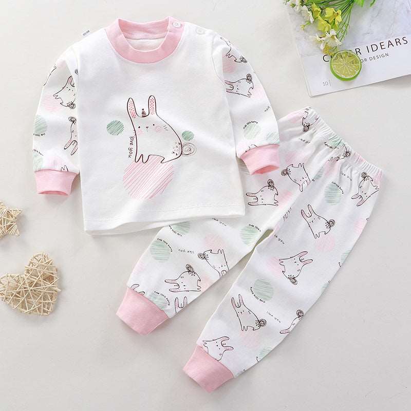 Baby Cotton Pajamas, Loungewear Two-piece Set