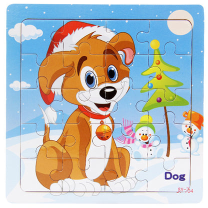 Kids Animal Wooden Puzzle, 3+ Years dog