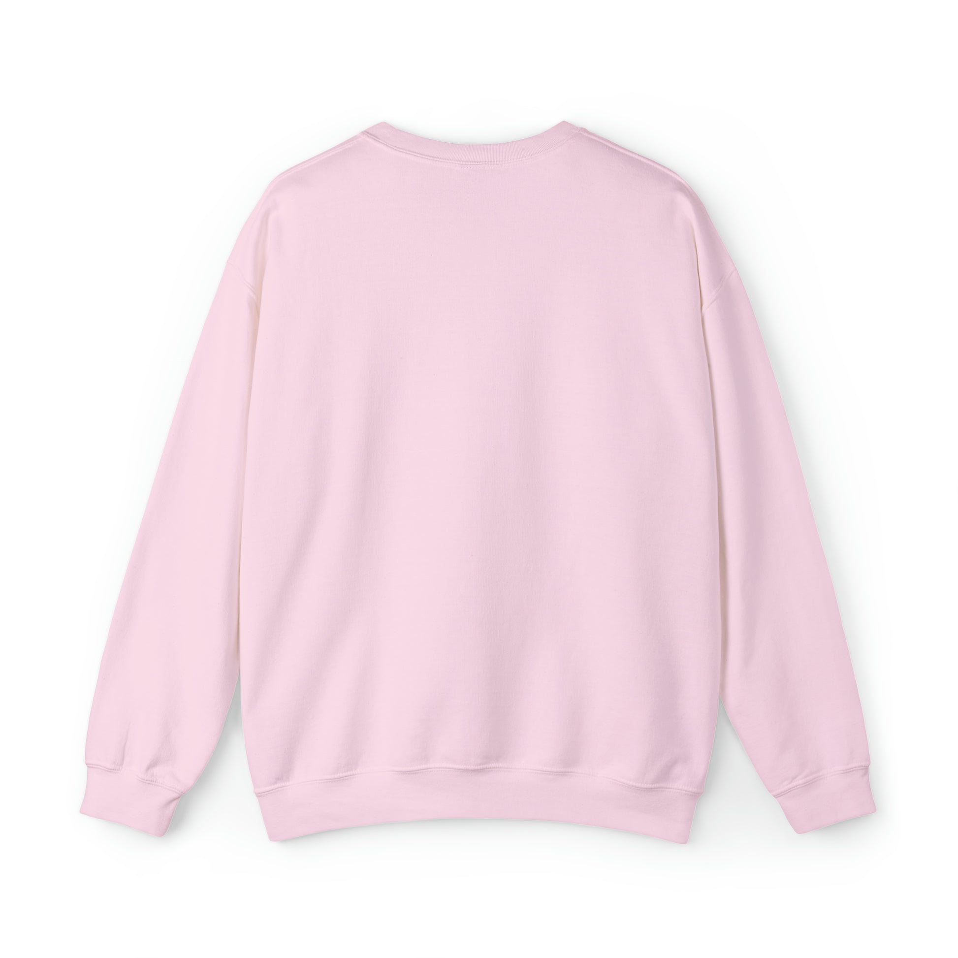 Unisex Vintage Skull and Flower Heavy Blend Crewneck Sweatshirt pink back