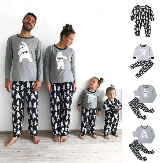 Family Pajama Set - Papa, Mama, Kids, Baby