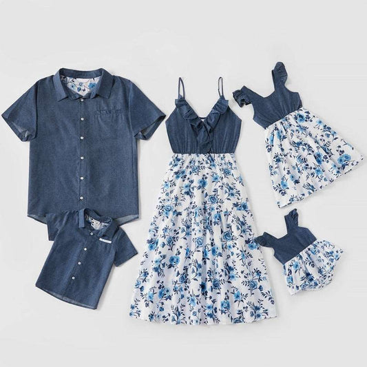 Family Matching Summer Outfit Sets