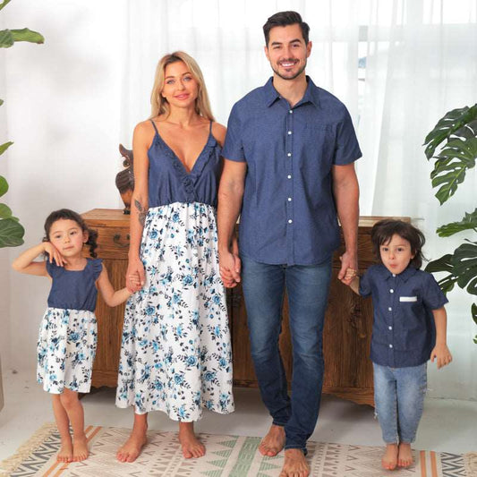 Family Matching Summer Outfit Sets