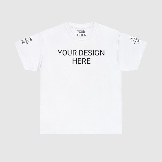 Unisex Personalized Design Heavy Cotton Tee T-Shirt | Gildan 5000
