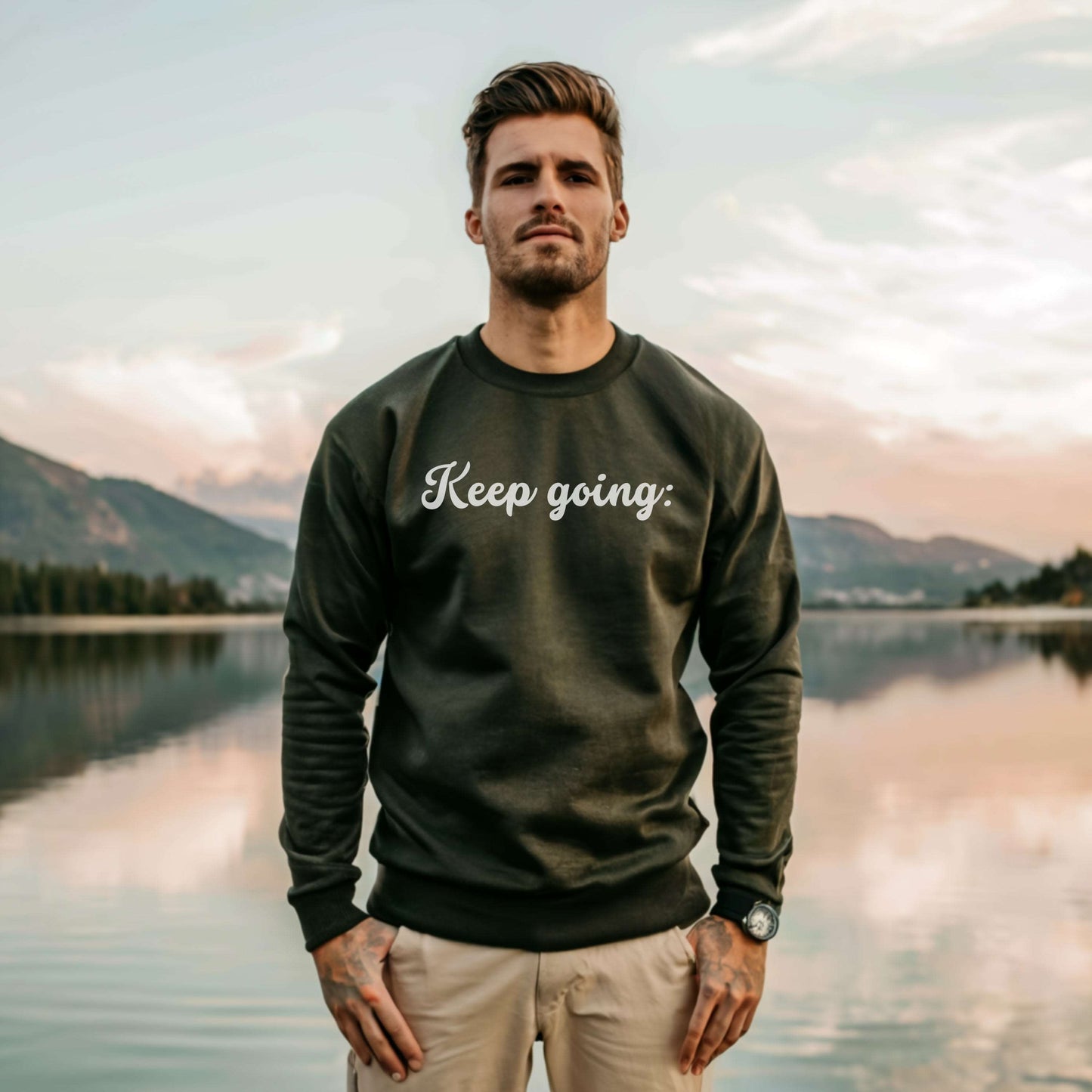 100 Reasons to Keep Going Unisex Heavy Blend Crewneck Sweatshirt