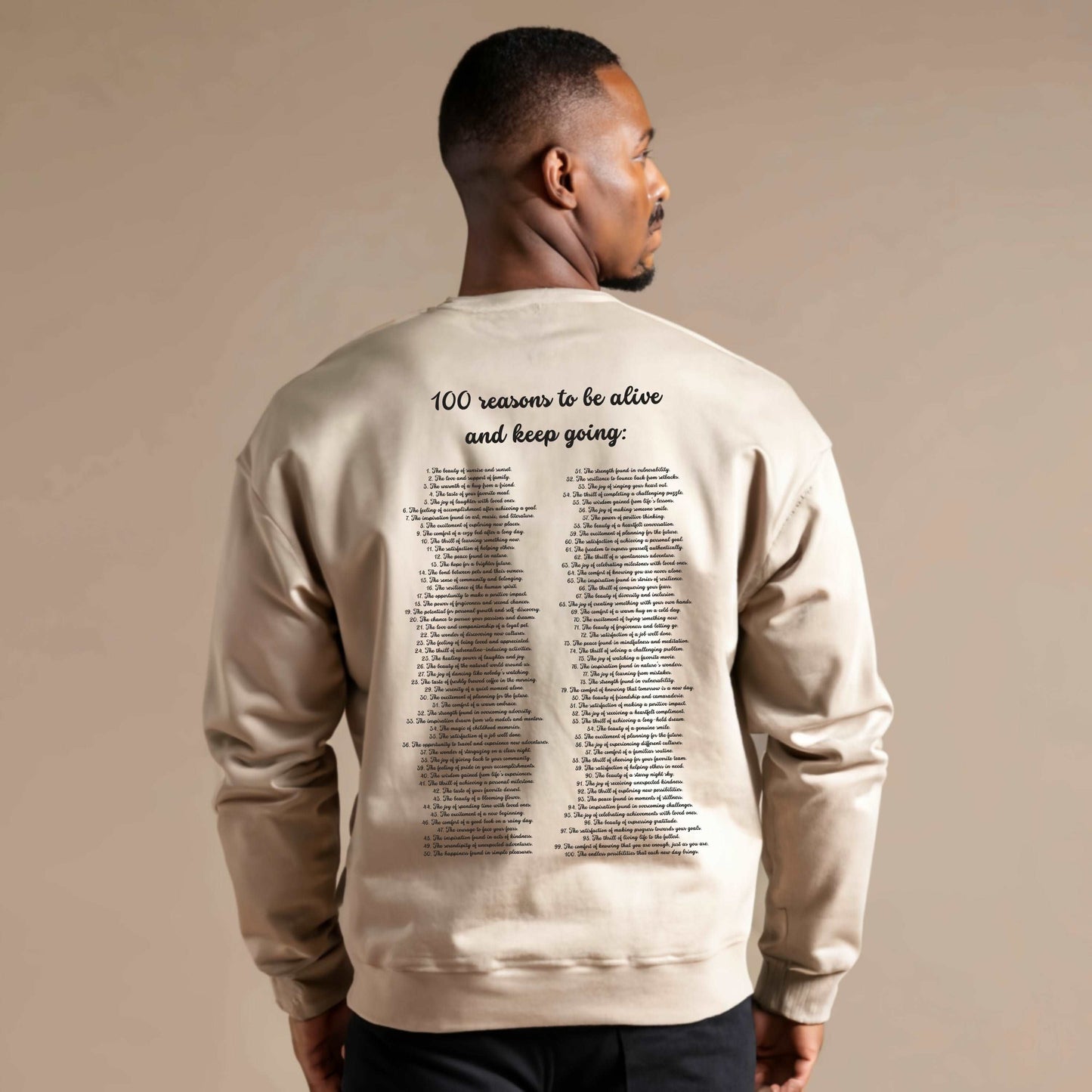 100 Reasons to Keep Going Unisex Heavy Blend Crewneck Sweatshirt