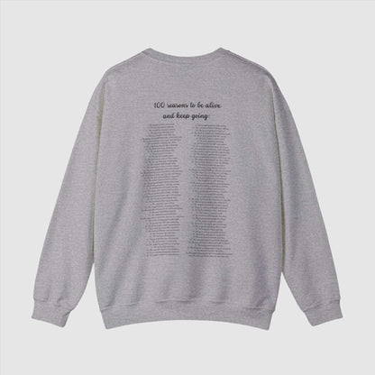 100 Reasons to Keep Going Unisex Heavy Blend Crewneck Sweatshirt