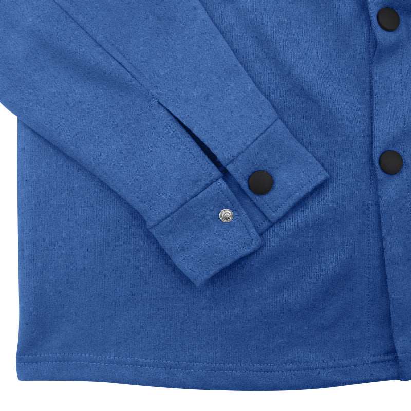 Men's Suede Single-breasted Solid Color Slim Fit Short Sleeved Shirt and Pants Two-piece Outfit Set