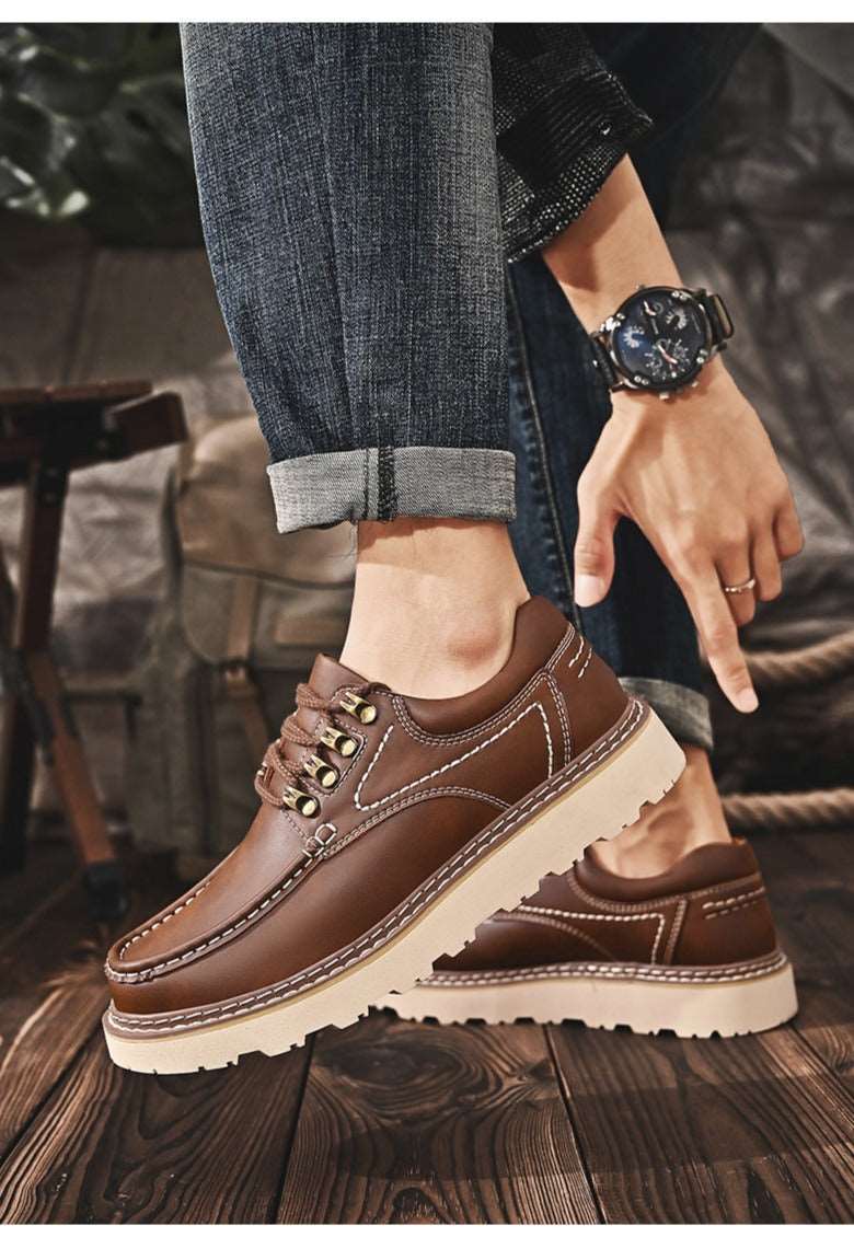 Men's Versatile Casual Genuine Leather Shoes