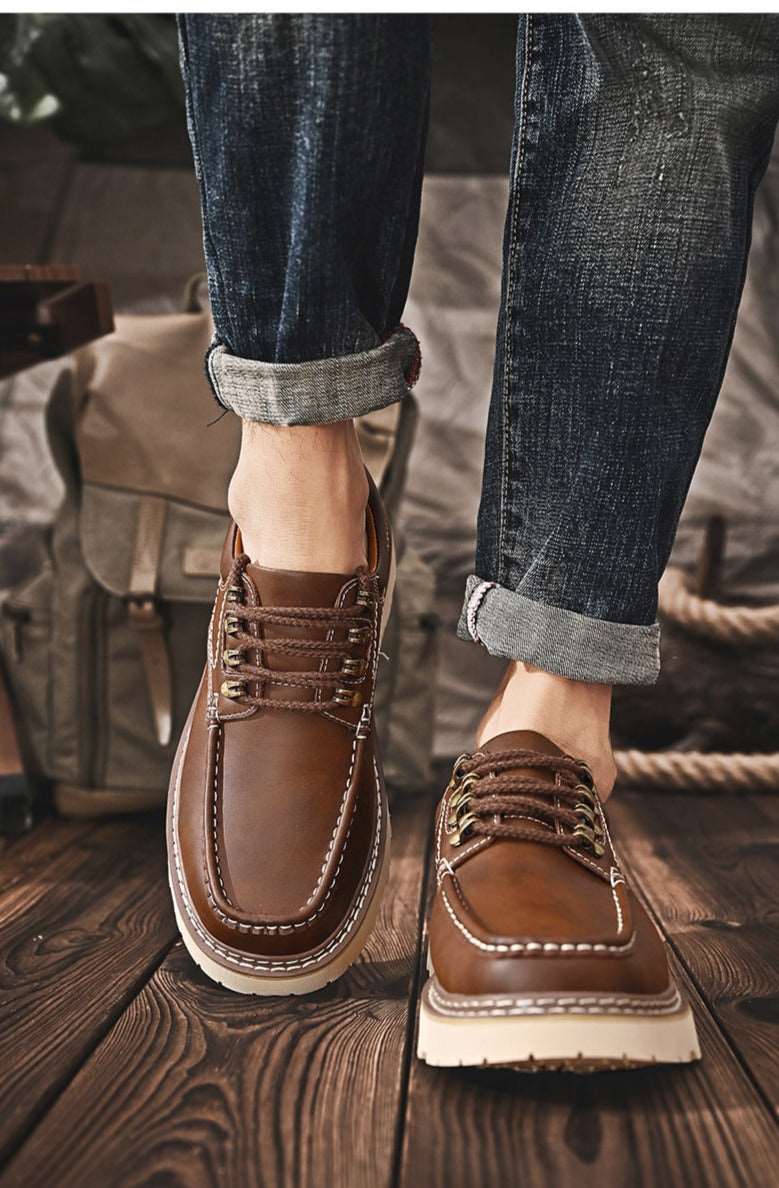 Men's Versatile Casual Genuine Leather Shoes