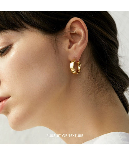 Women's Metal Geometric Circular Earrings