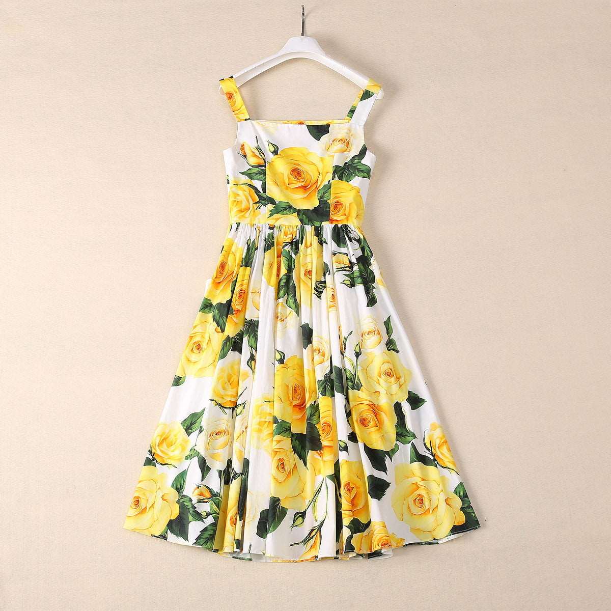 Women's Buttons Swing Dress with Pockets