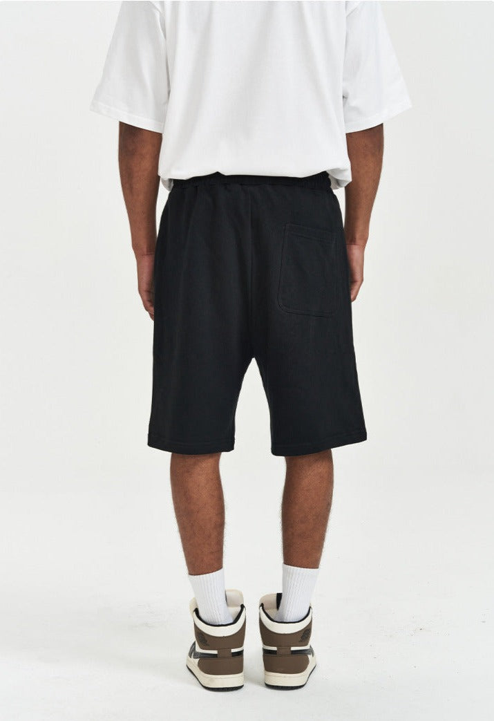 Men's Casual Loose Drawstring Heavy Cotton Shorts