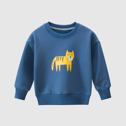 Kids Cute Animal Print Sweatshirt