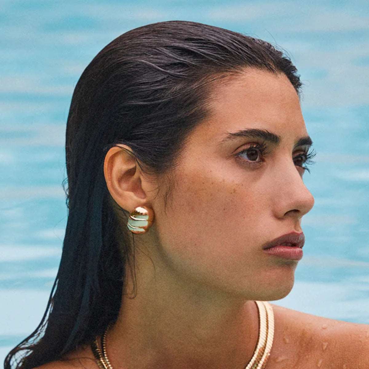 Women's Bold Gold Earrings