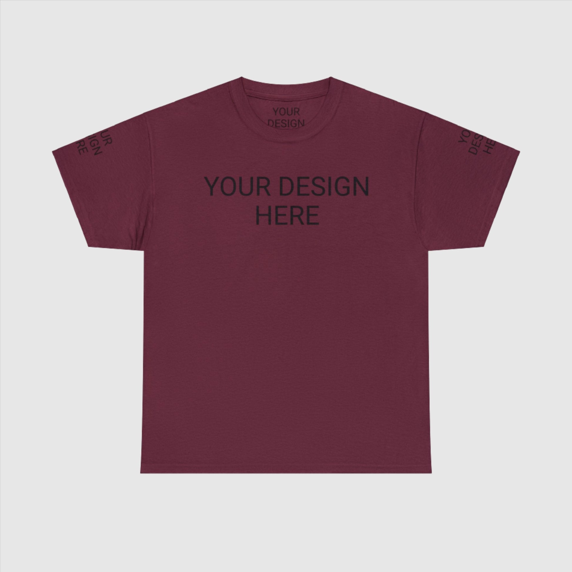 Unisex Personalized Design Heavy Cotton Tee T-Shirt | Gildan 5000