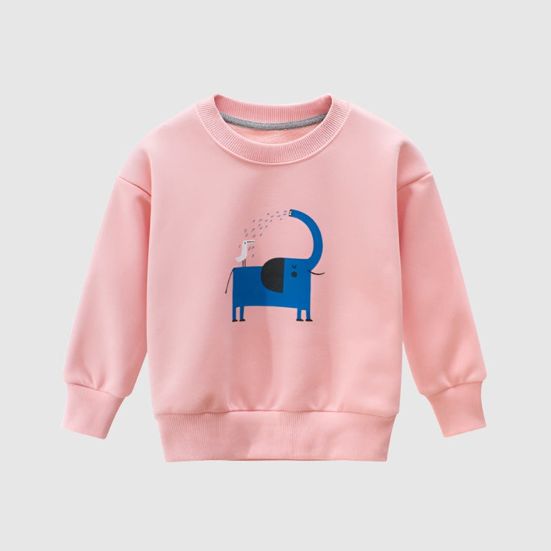 Kids Cute Animal Print Sweatshirt