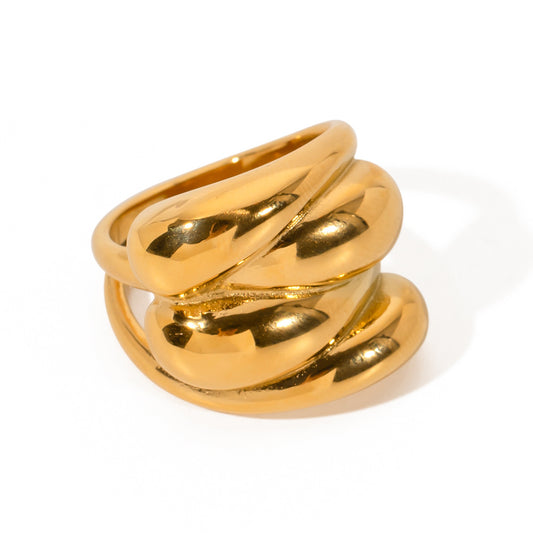 Women's Water Drop Fashion Ring - One Size