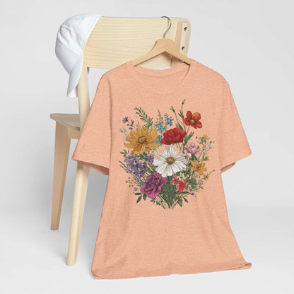 Unisex Botanical Vintage Cottagecore Style Jersey Short Sleeve Tee