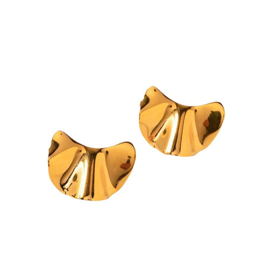 Damen-Ohrringe aus Edelstahl, Titan und Gold