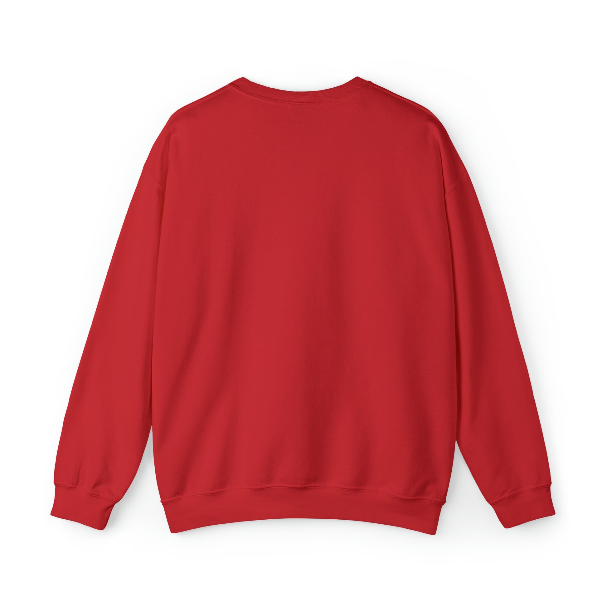 Unisex Vintage Skull Heavy Blend Crewneck Sweatshirt red back