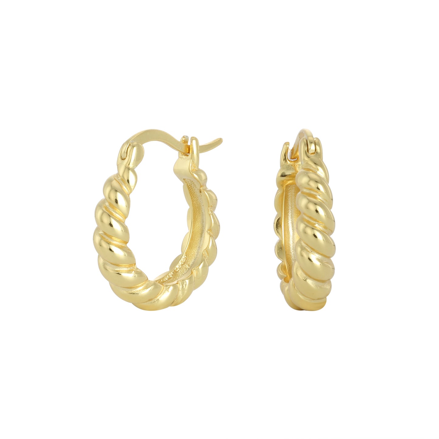 Twist-Ohrringe aus Sterlingsilber für Damen