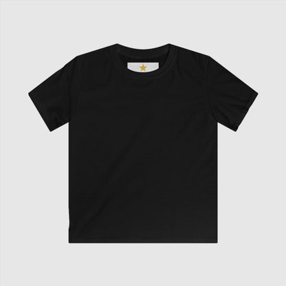 Kids Simple Blank Tee with Personalized Name and Icon Neck Label