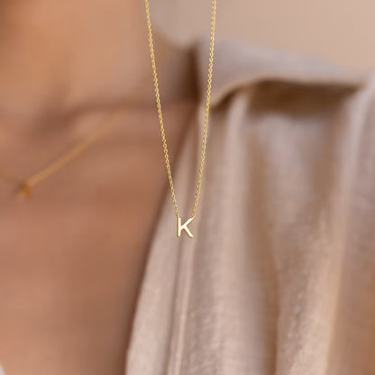 Simple and Elegant Stainless Steel Letter Necklace