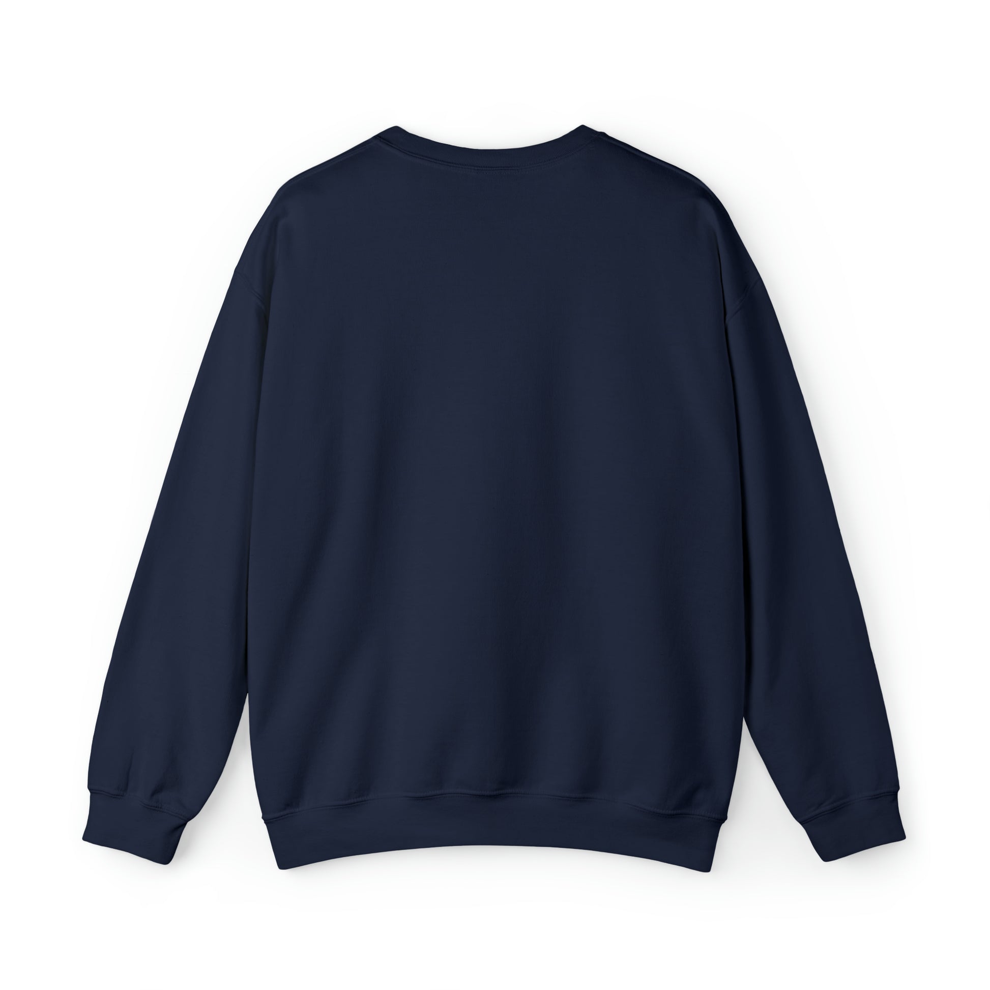 Unisex Vintage Skull Heavy Blend Crewneck Sweatshirt blue back
