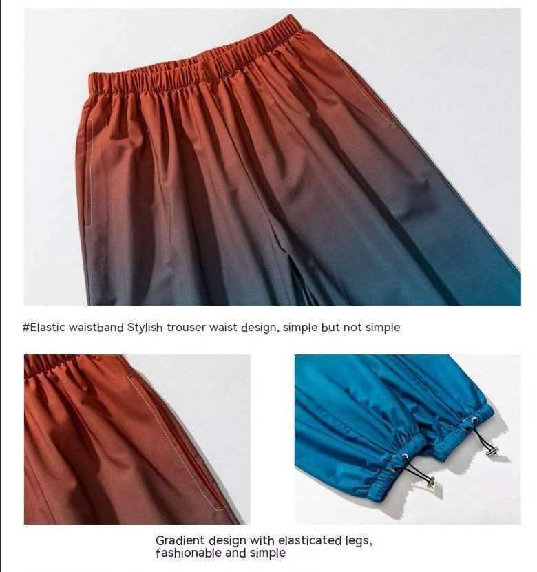 Men's Casual Gradient Color Harem Pants