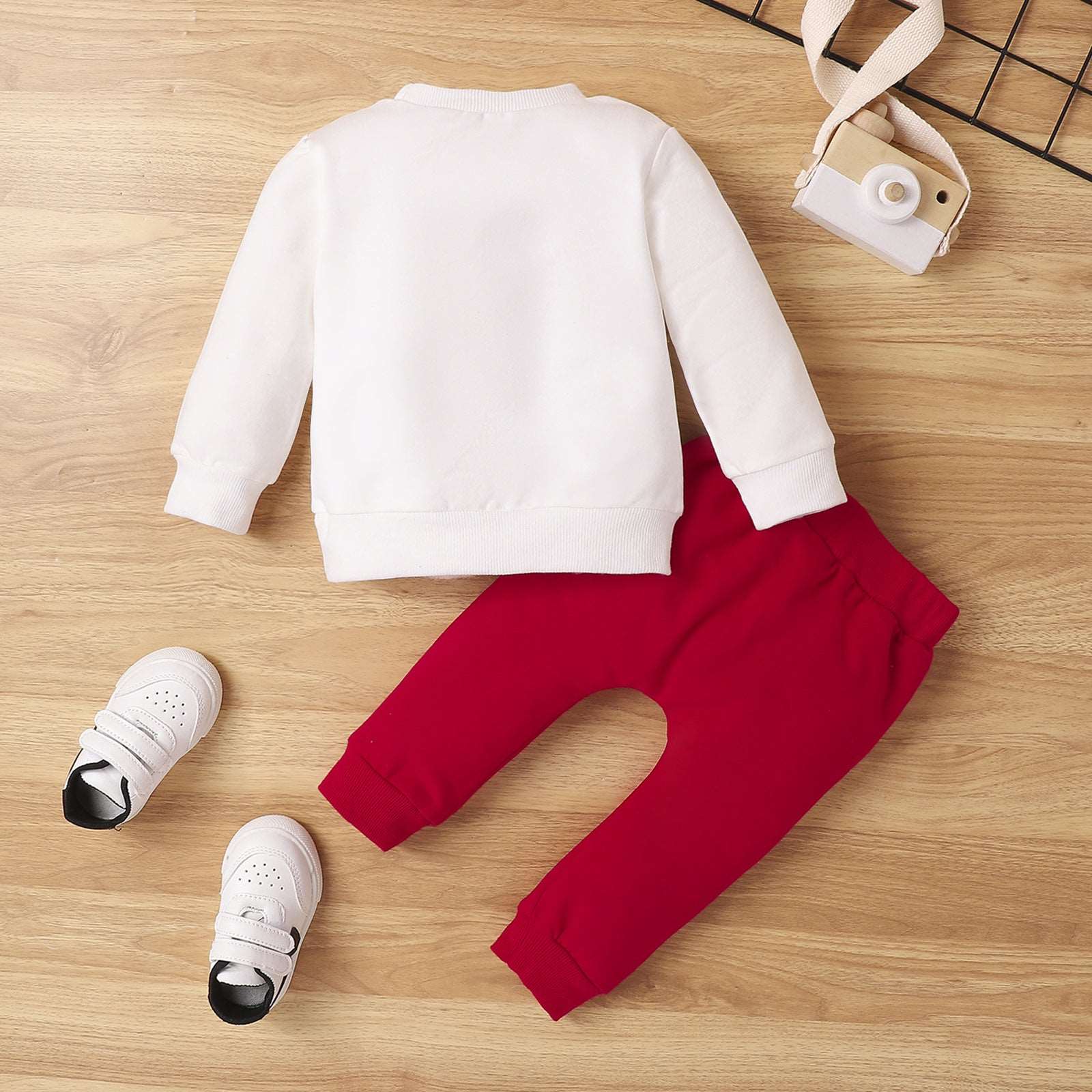Baby Long Sleeved Sweatshirt and Pants Outfit Set
