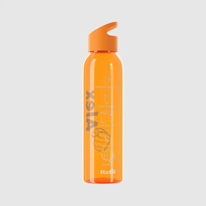 Personalized Name "The Strong One" Sky Water Bottle