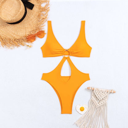 Women's Triangle Cut-Out One Piece Swimsuit