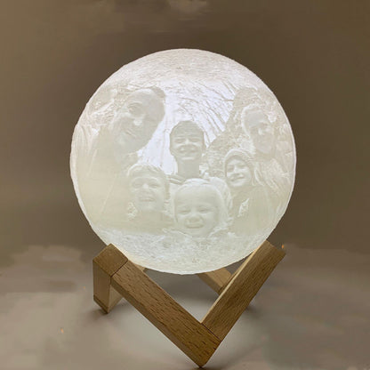 Personalized Lunar Circular Light with Remote Control