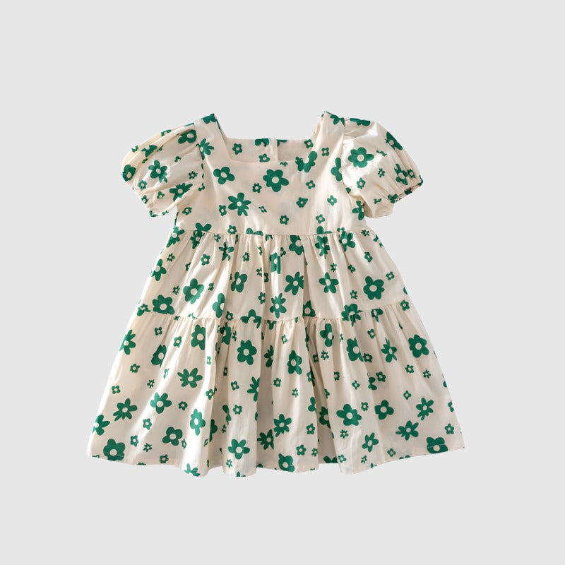 Baby Girl Cute Cotton Floral Dress