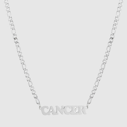 Stainless Steel 18K Gold Simple Twelve Constellations Horoscope Sign Necklace