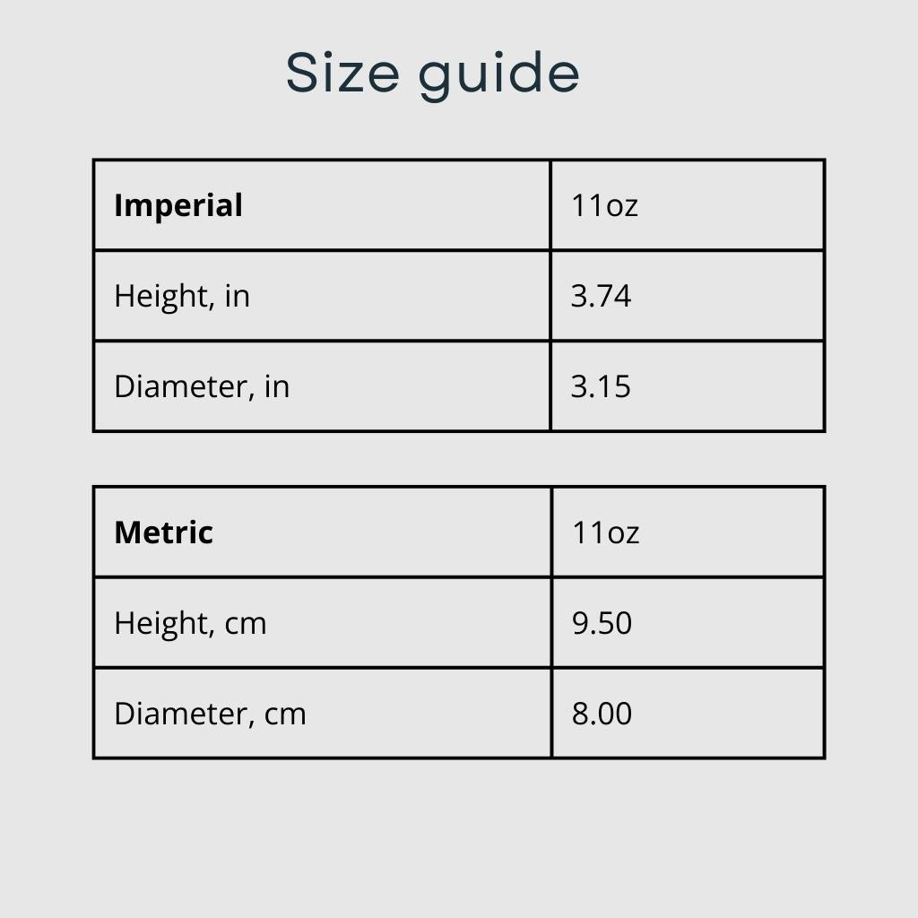 Abstract Modern Design Mug size guide