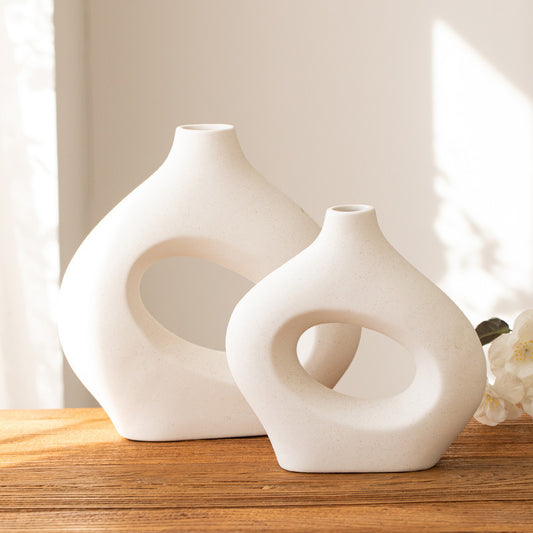 Decorative Circle Ceramic Vase