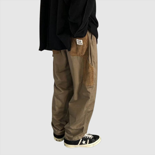 Men's Overalls Loose Straight Leg Casual Pants
