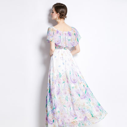 Damen Kleid mit Feen-Blumenmuster