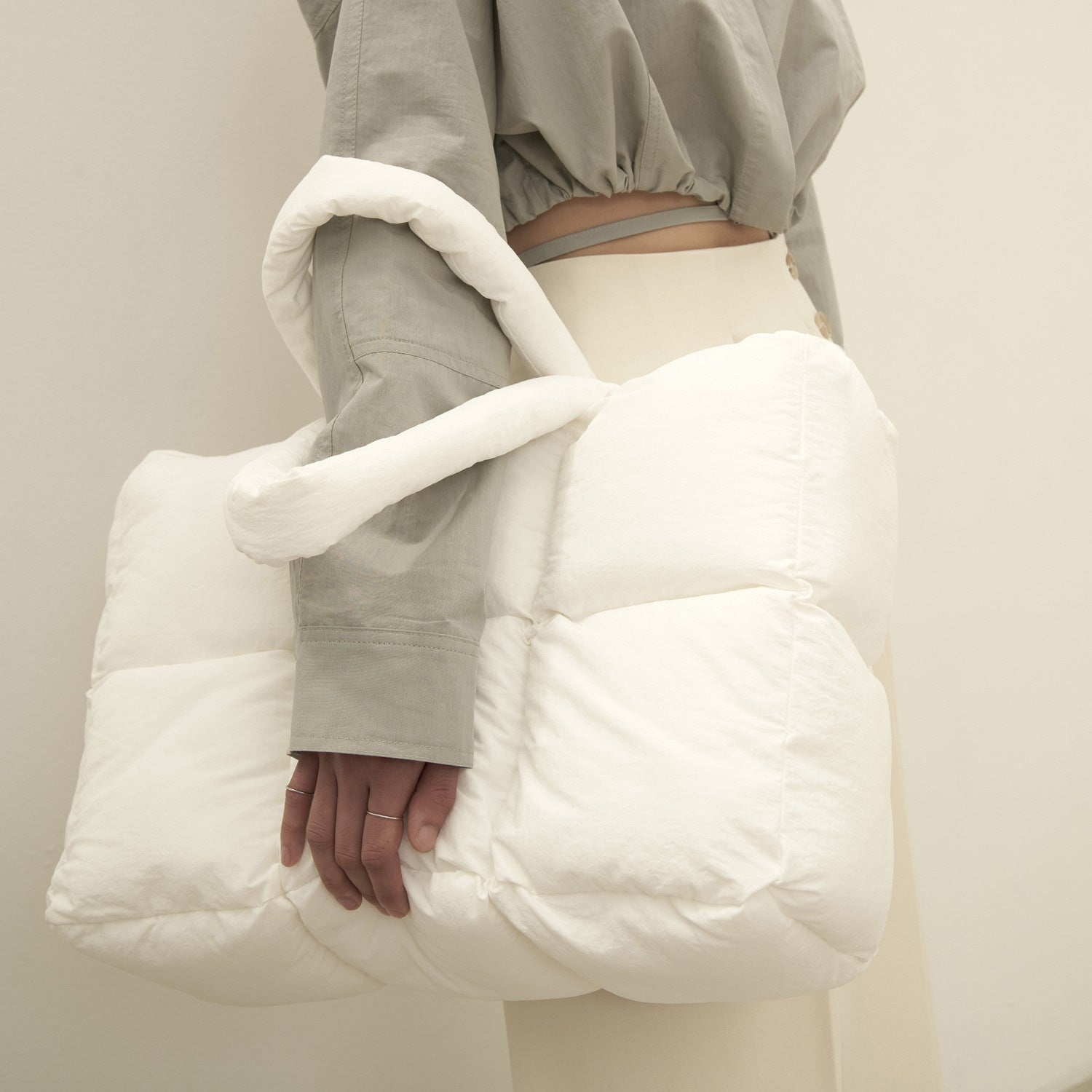 Women's Puff Tote Shoulder Bag