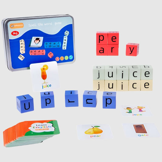 Kids Word Fight Building Blocks Parent-child Interactive Game
