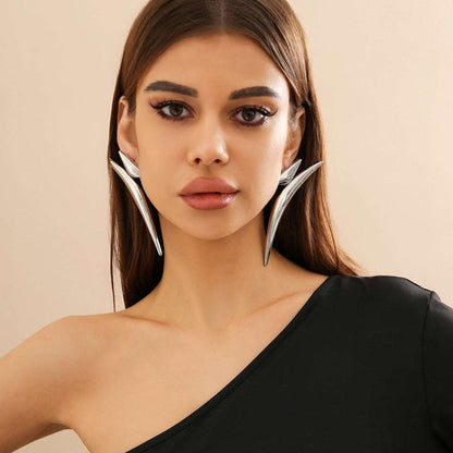 Women's Exaggerated Geometry Bold Triangle Earrings