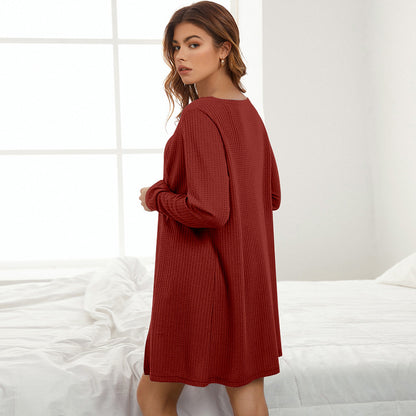 Women's Three-piece Loungewear, Pajamas Set