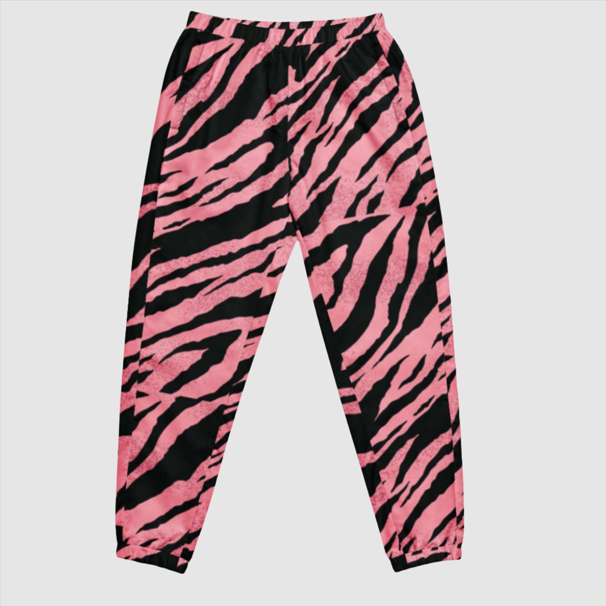 Unisex Pink Tiger Pattern Track Pants