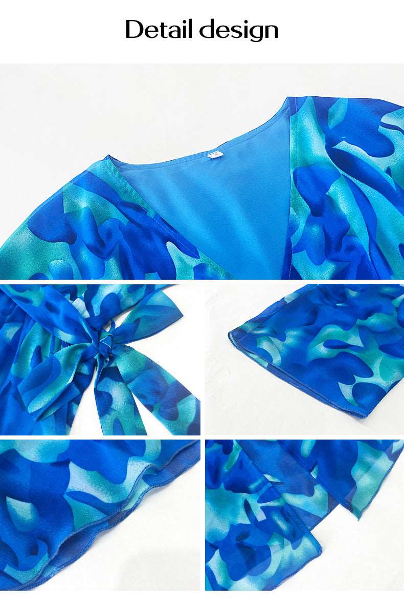 Women's Elegant Printed Maxi Dress details